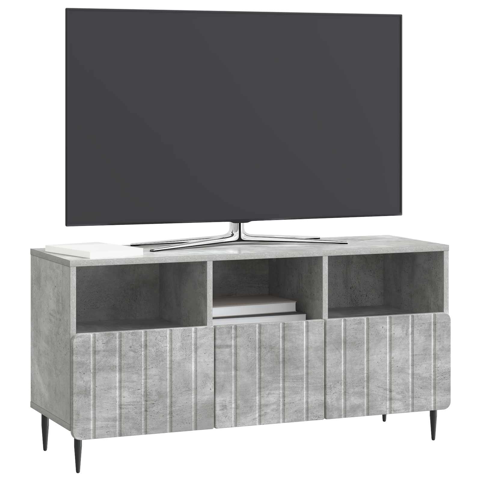 Ντουλάπι TV με συρτάρι Γκρι Σκυροδέματος 102 x 34,5 x 50 εκ. - Pakobazaar