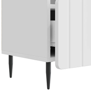 Ντουλάπι TV με συρτάρι Γυαλιστερό Λευκό 102 x 34,5 x 50 εκ. - Pakobazaar