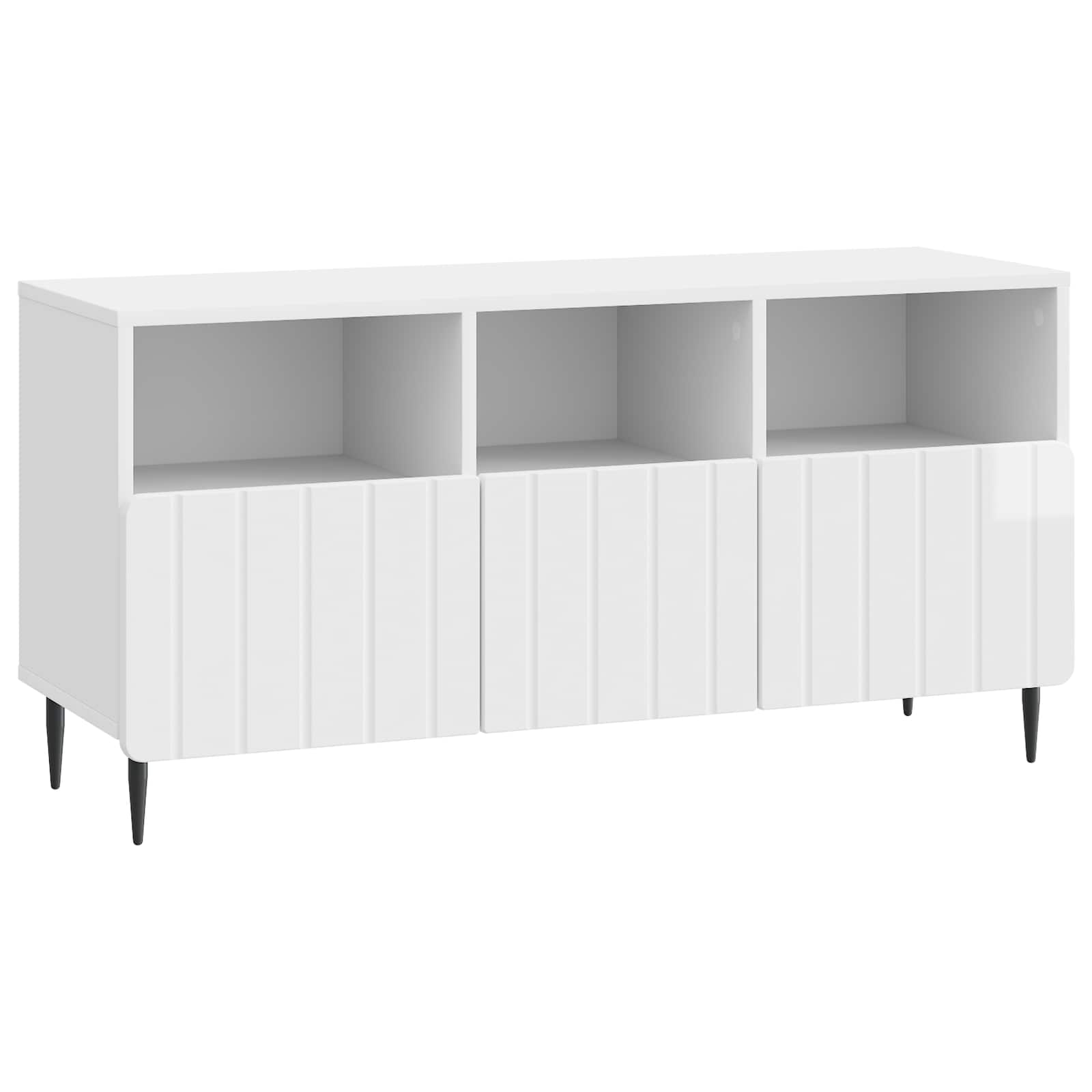 Ντουλάπι TV με συρτάρι Γυαλιστερό Λευκό 102 x 34,5 x 50 εκ. - Pakobazaar