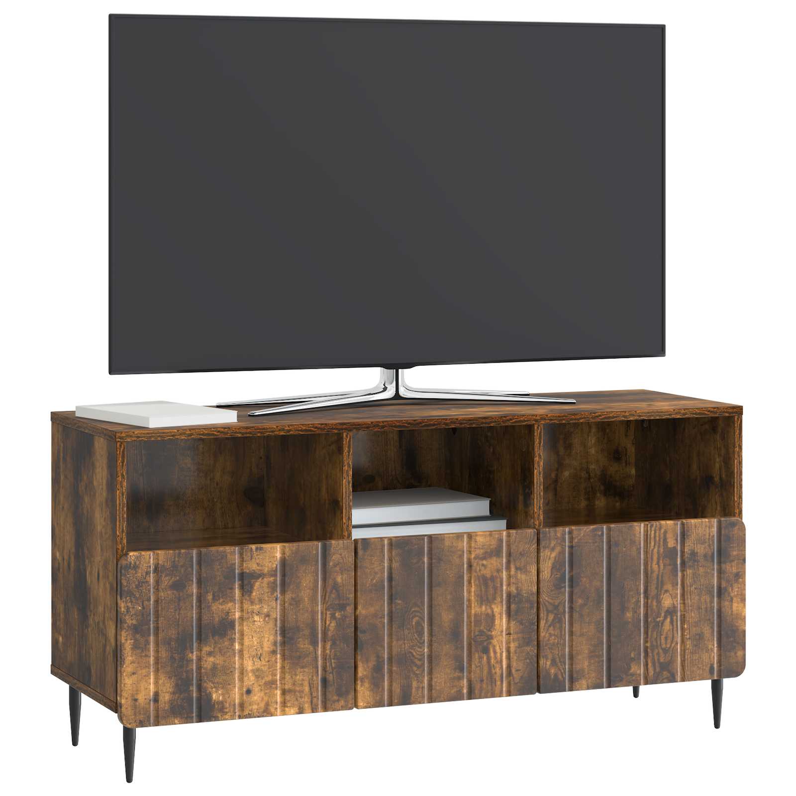 Ντουλάπι TV Καπνισμένο Ξύλο Δρυός 102 x 34,5 x 50 εκ. - Pakobazaar