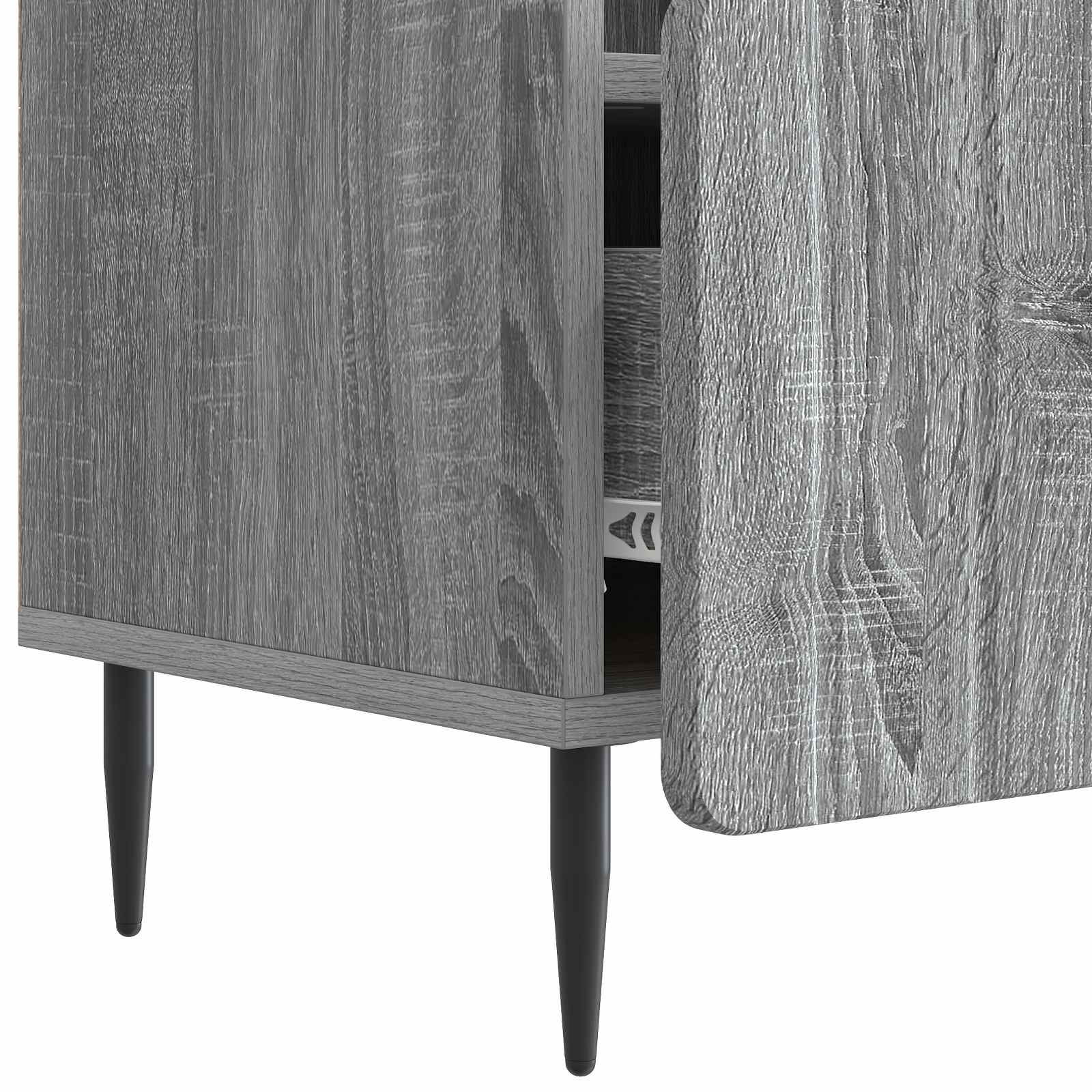 Ντουλάπι TV Γκρι Sonoma 102 x 34,5 x 50 εκ. Επεξεργασμένο Ξύλο - Pakobazaar