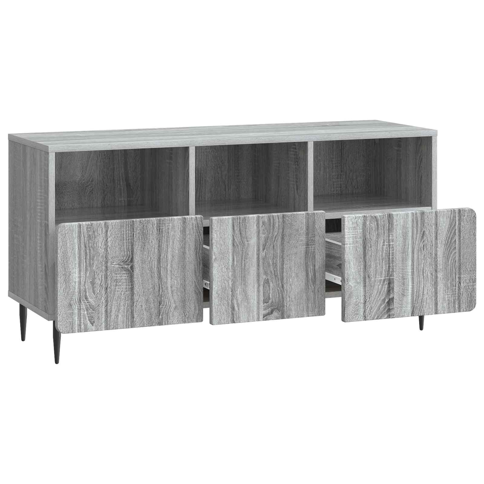 Ντουλάπι TV Γκρι Sonoma 102 x 34,5 x 50 εκ. Επεξεργασμένο Ξύλο - Pakobazaar