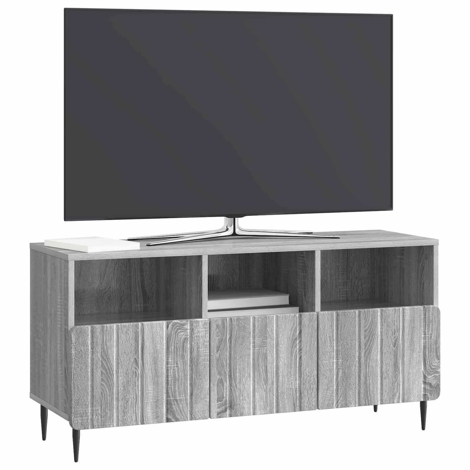 Ντουλάπι TV Γκρι Sonoma 102 x 34,5 x 50 εκ. Επεξεργασμένο Ξύλο - Pakobazaar