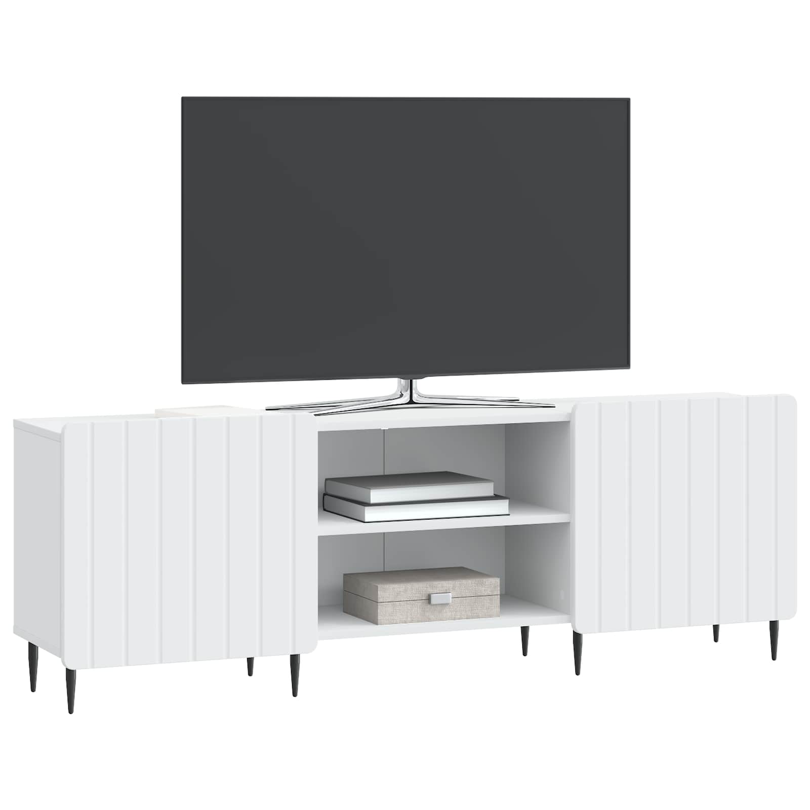 Ντουλάπι TV Λευκό 150 x 31 x 52 εκ. Επεξεργασμένο Ξύλο - Pakobazaar