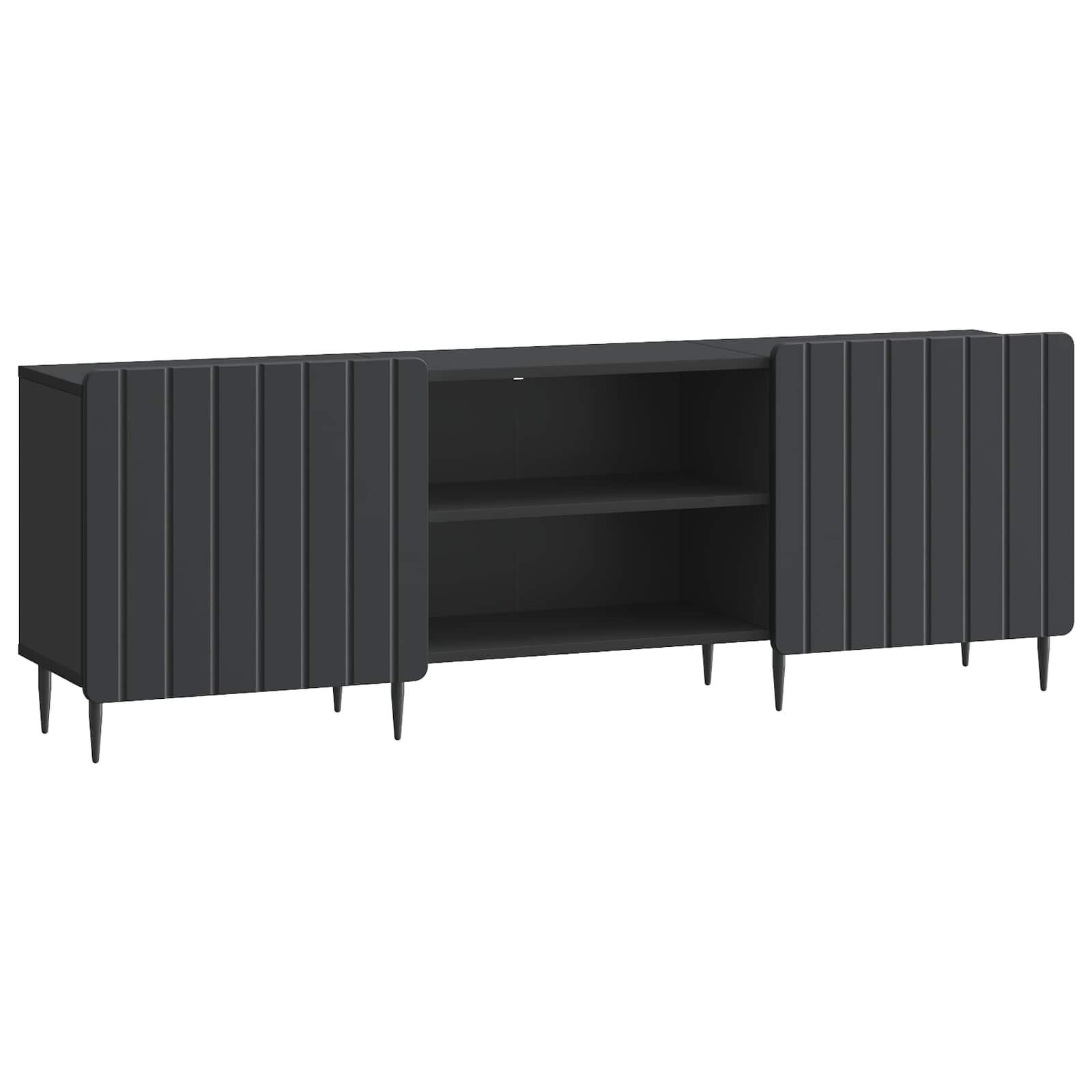Ντουλάπι TV Μαύρο 150 x 31 x 52 εκ. Επεξεργασμένο Ξύλο - Pakobazaar