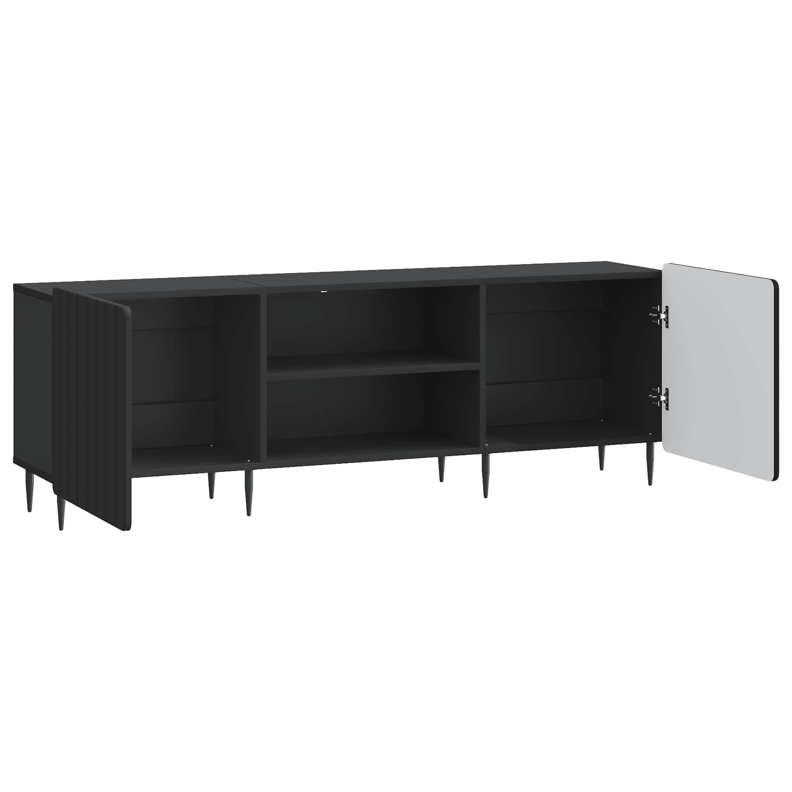 Ντουλάπι TV Μαύρο 150 x 31 x 52 εκ. Επεξεργασμένο Ξύλο - Pakobazaar
