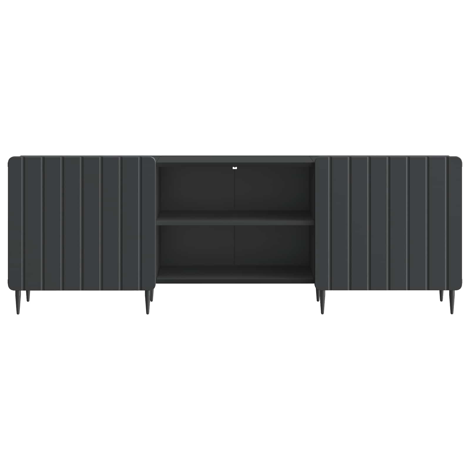 Ντουλάπι TV Μαύρο 150 x 31 x 52 εκ. Επεξεργασμένο Ξύλο - Pakobazaar