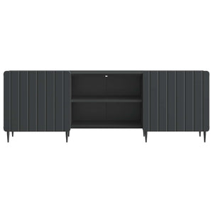 Ντουλάπι TV Μαύρο 150 x 31 x 52 εκ. Επεξεργασμένο Ξύλο - Pakobazaar