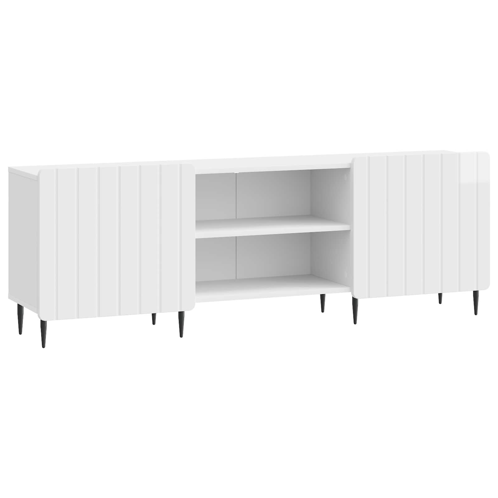 Ντουλάπι TV Γυαλιστερό Λευκό 150 x 31 x 52 εκ. - Pakobazaar