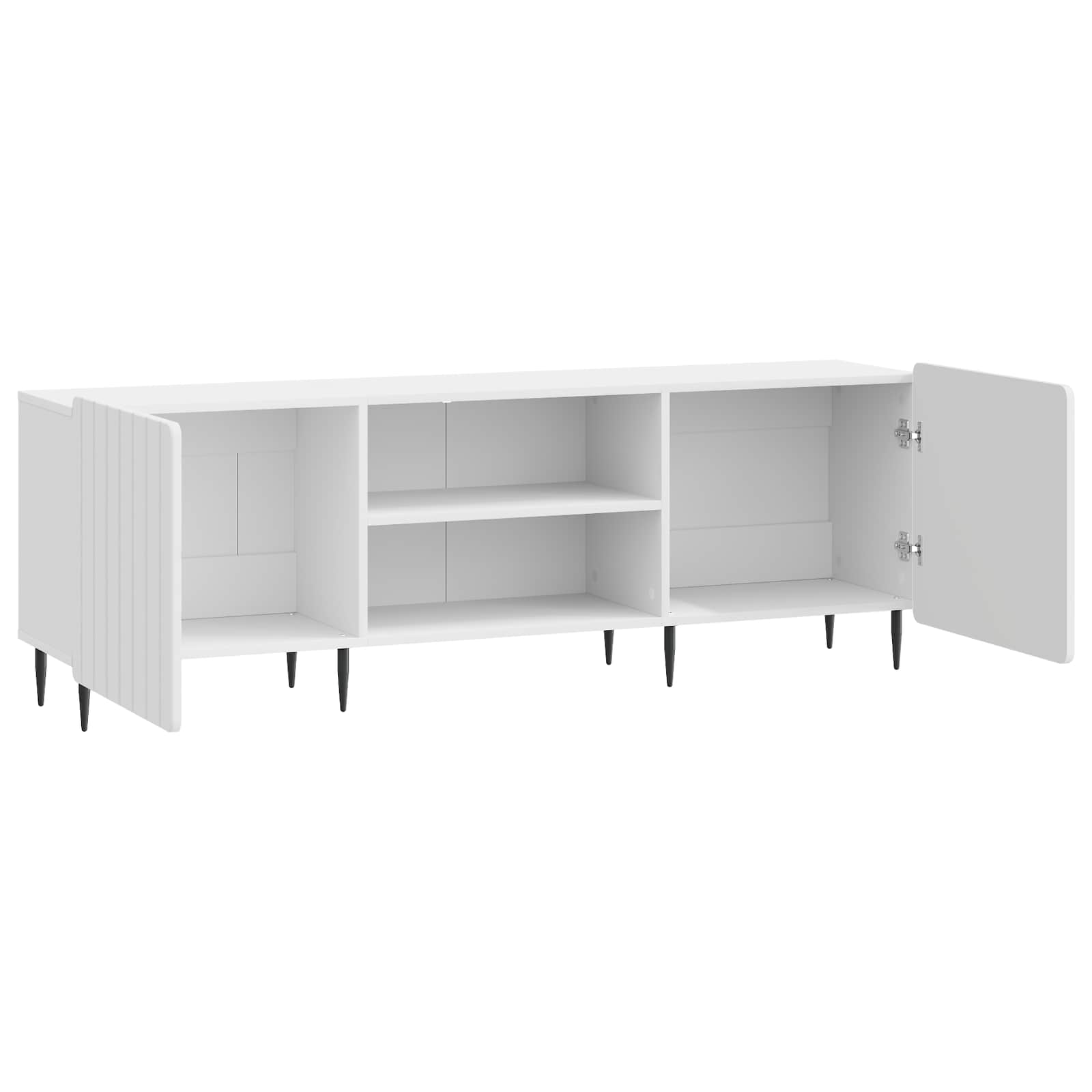 Ντουλάπι TV Γυαλιστερό Λευκό 150 x 31 x 52 εκ. - Pakobazaar