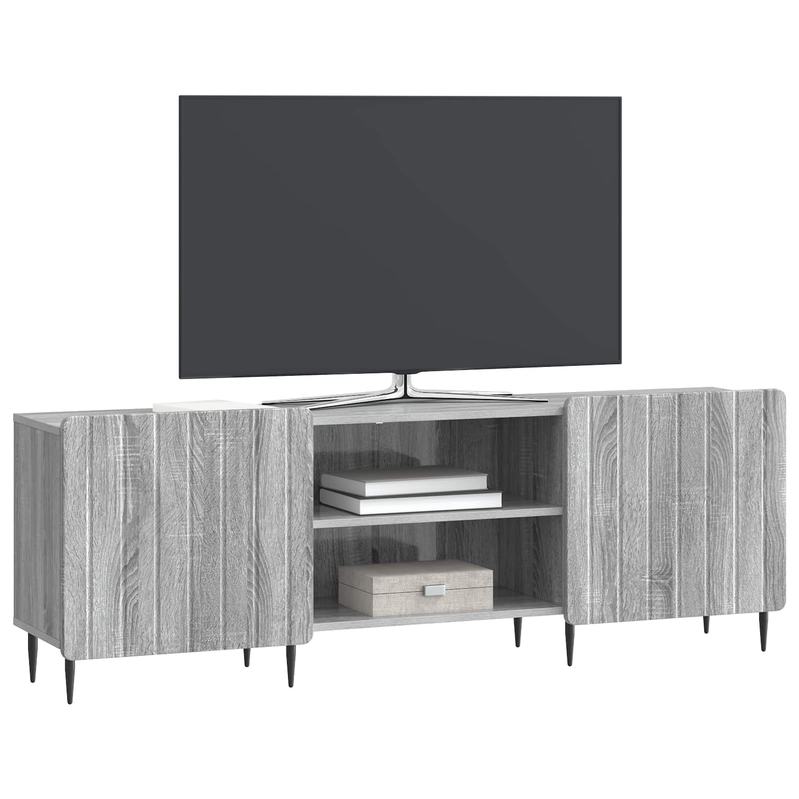 Ντουλάπι TV Γκρι Sonoma 150 x 31 x 52 εκ. Επεξεργασμένο Ξύλο - Pakobazaar