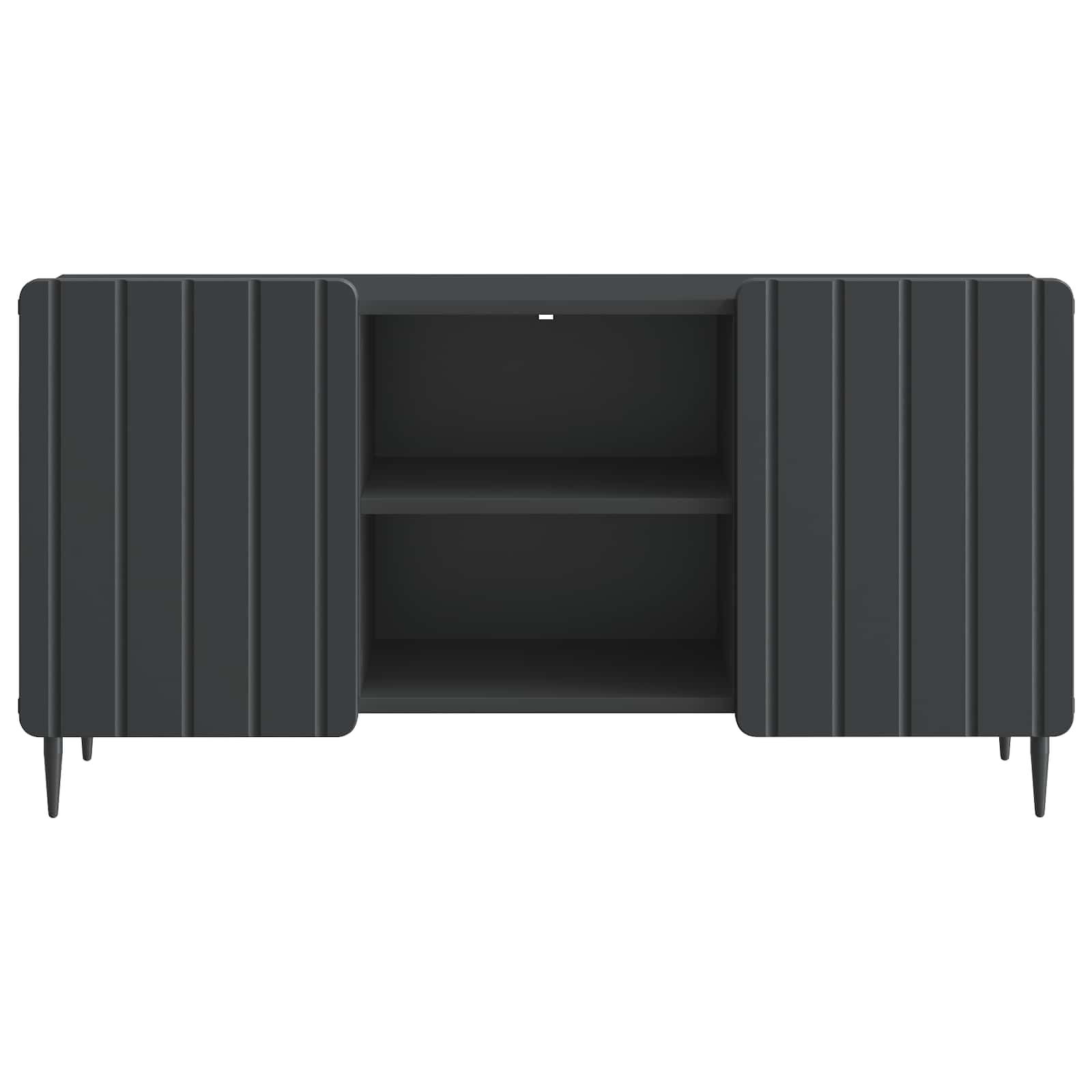 Ντουλάπι TV Μαύρο 102 x 34,5 x 52 εκ Επεξεργασμένο Ξύλο - Pakobazaar