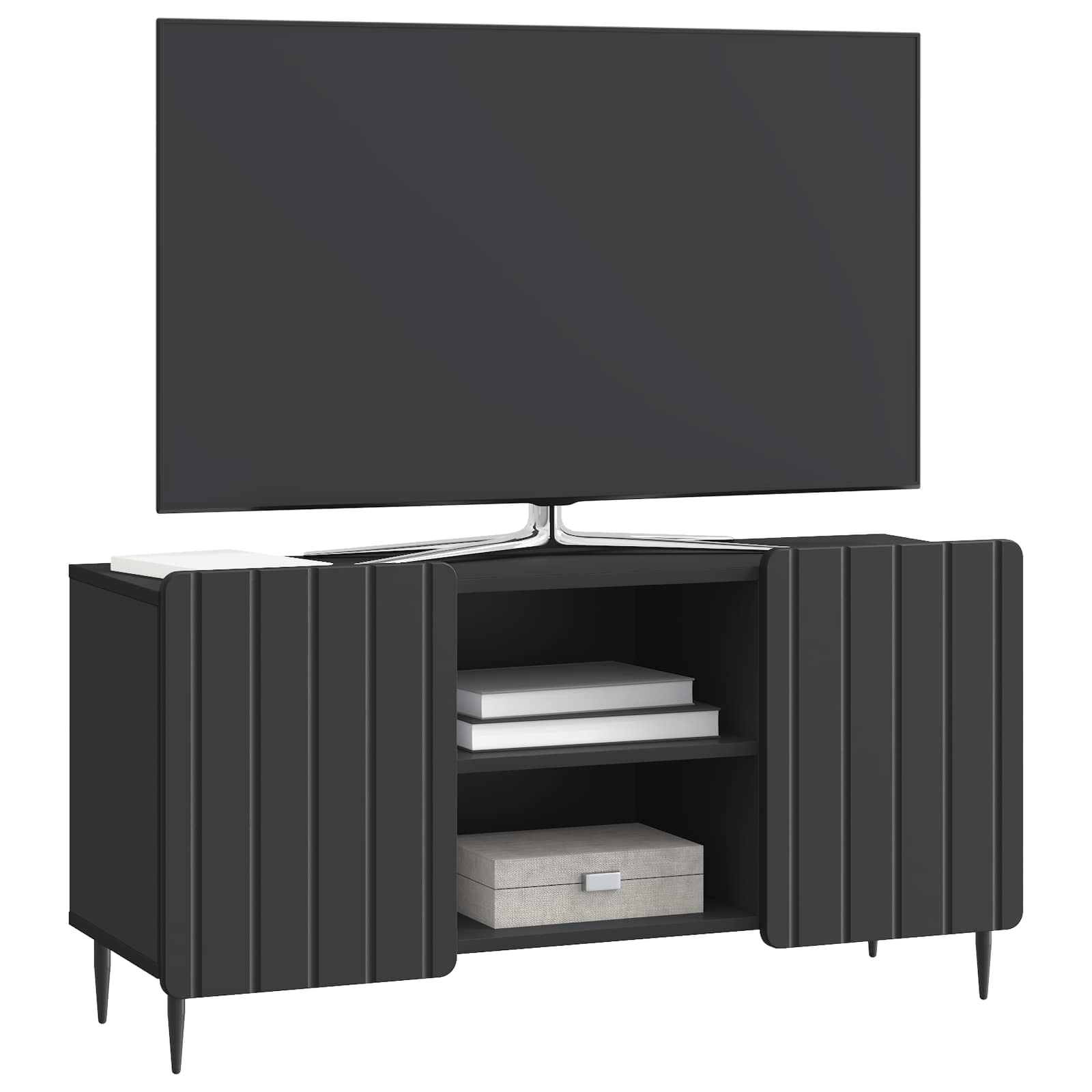 Ντουλάπι TV Μαύρο 102 x 34,5 x 52 εκ Επεξεργασμένο Ξύλο - Pakobazaar