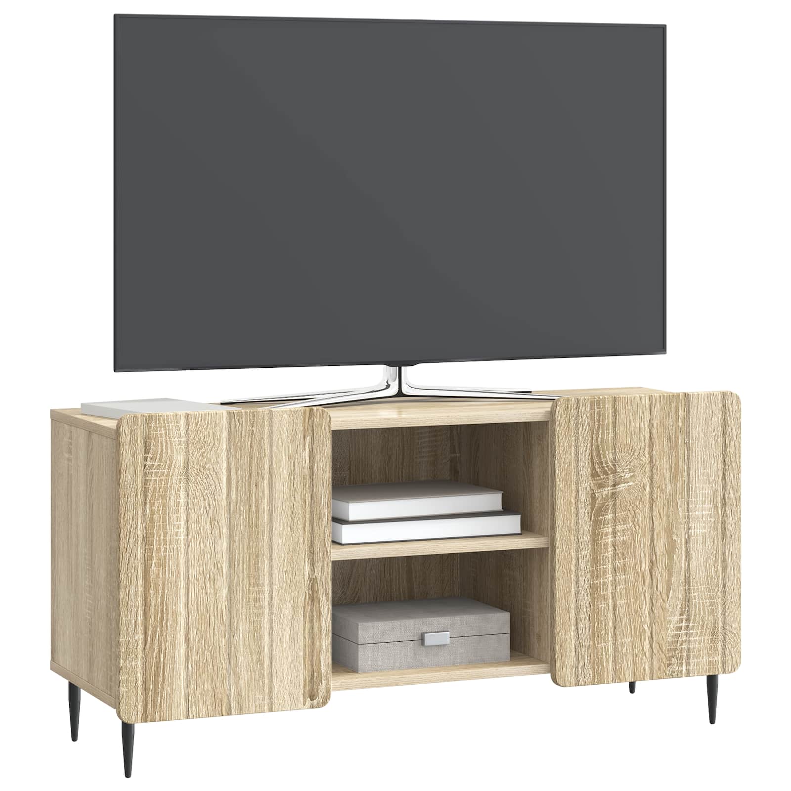 Ντουλάπι TV Sonoma Δρυς 102 x 34,5 x 52 εκ Επεξεργασμένο Ξύλο - Pakobazaar