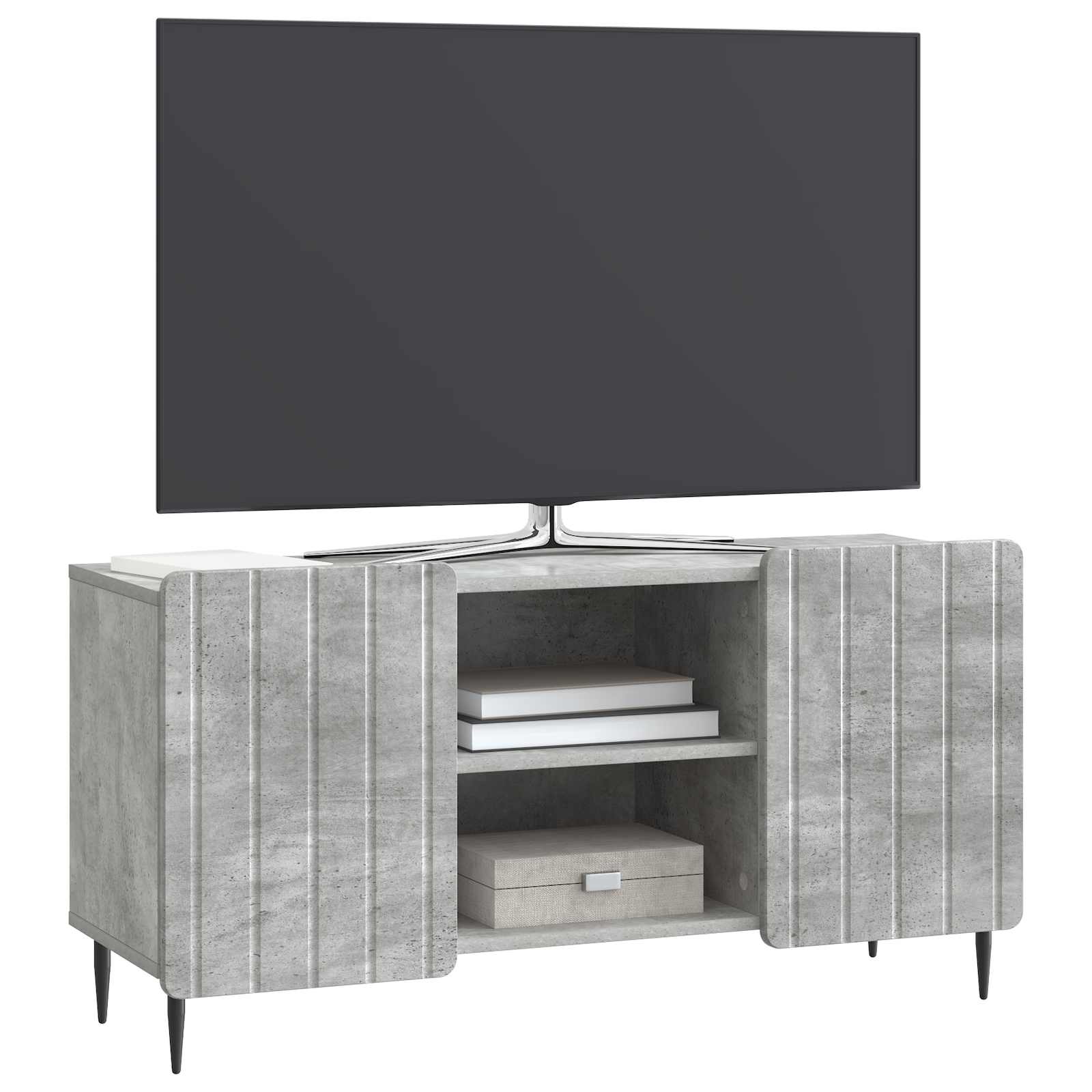 Ντουλάπι TV Γκρι Σκυροδέματος 102 x 34,5 x 52 εκ - Pakobazaar