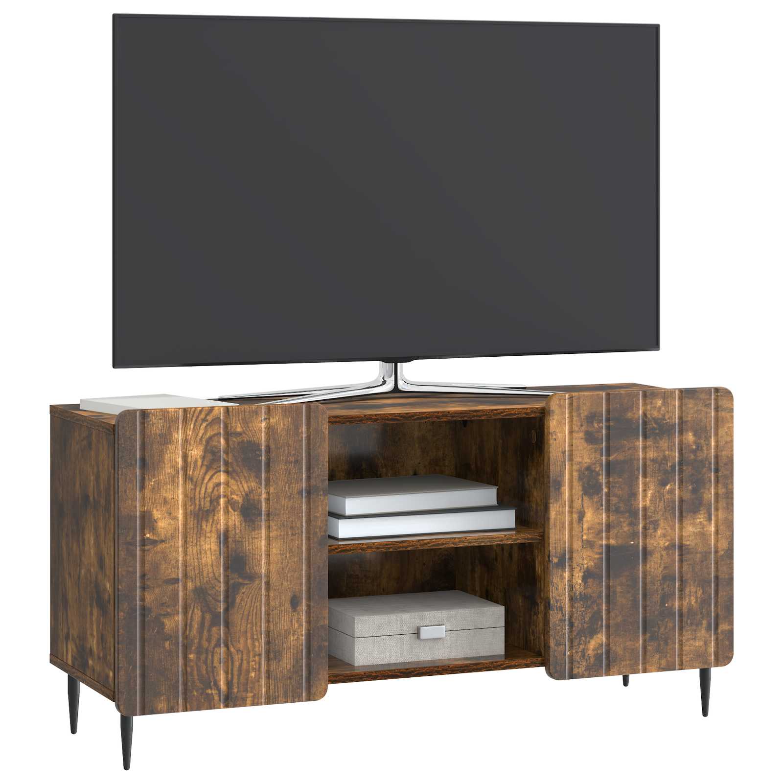 Ντουλάπι TV Καπνισμένο Ξύλο Δρυός 102 x 34,5 x 52 εκ - Pakobazaar