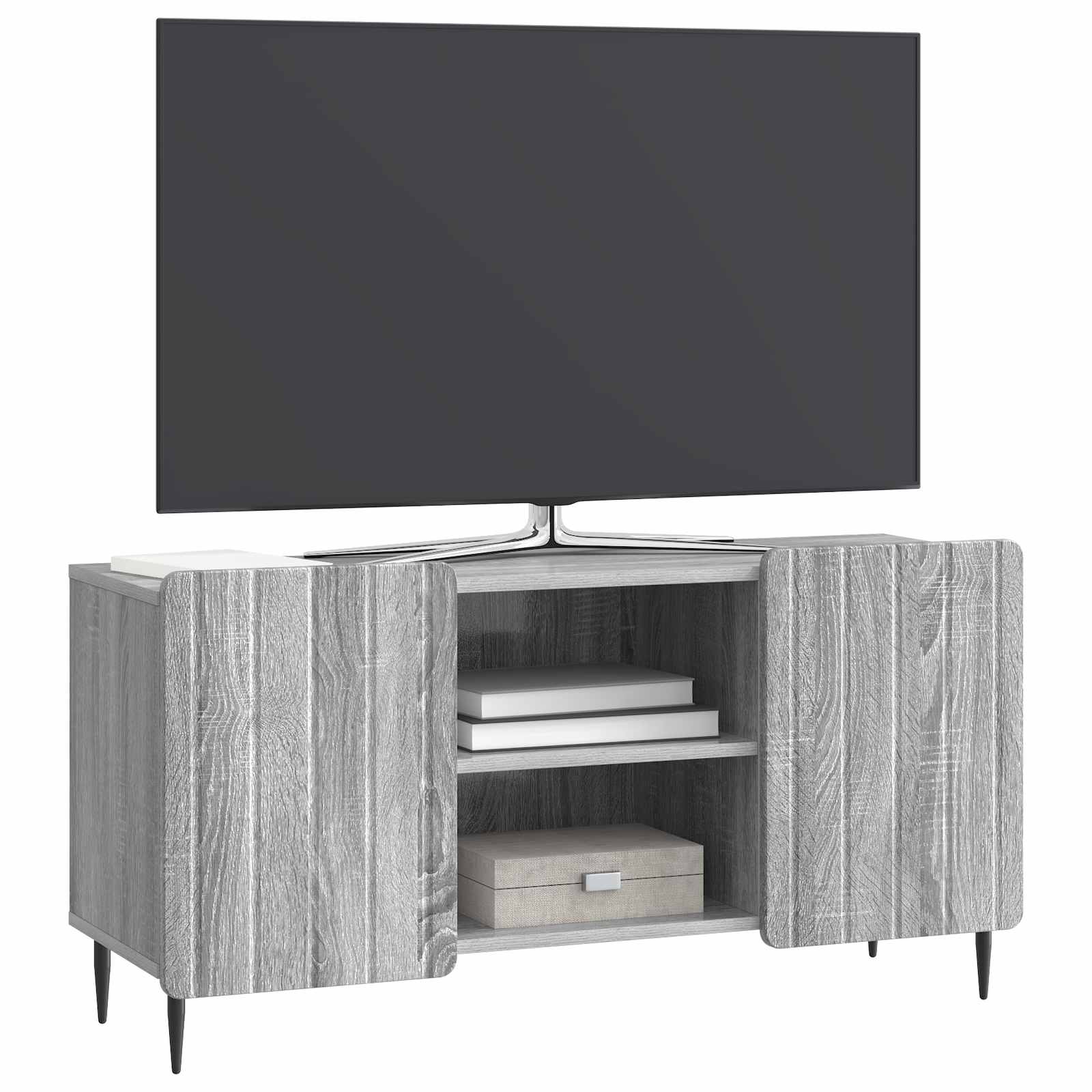 Ντουλάπι TV Γκρι Sonoma 102 x 34,5 x 52 εκ Επεξεργασμένο Ξύλο - Pakobazaar