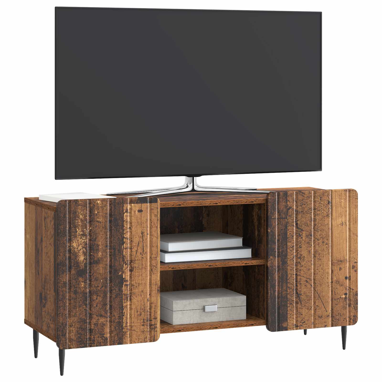 Ντουλάπι TV Παλαιωμένο ξύλο 102 x 34,5 x 52 εκ - Pakobazaar