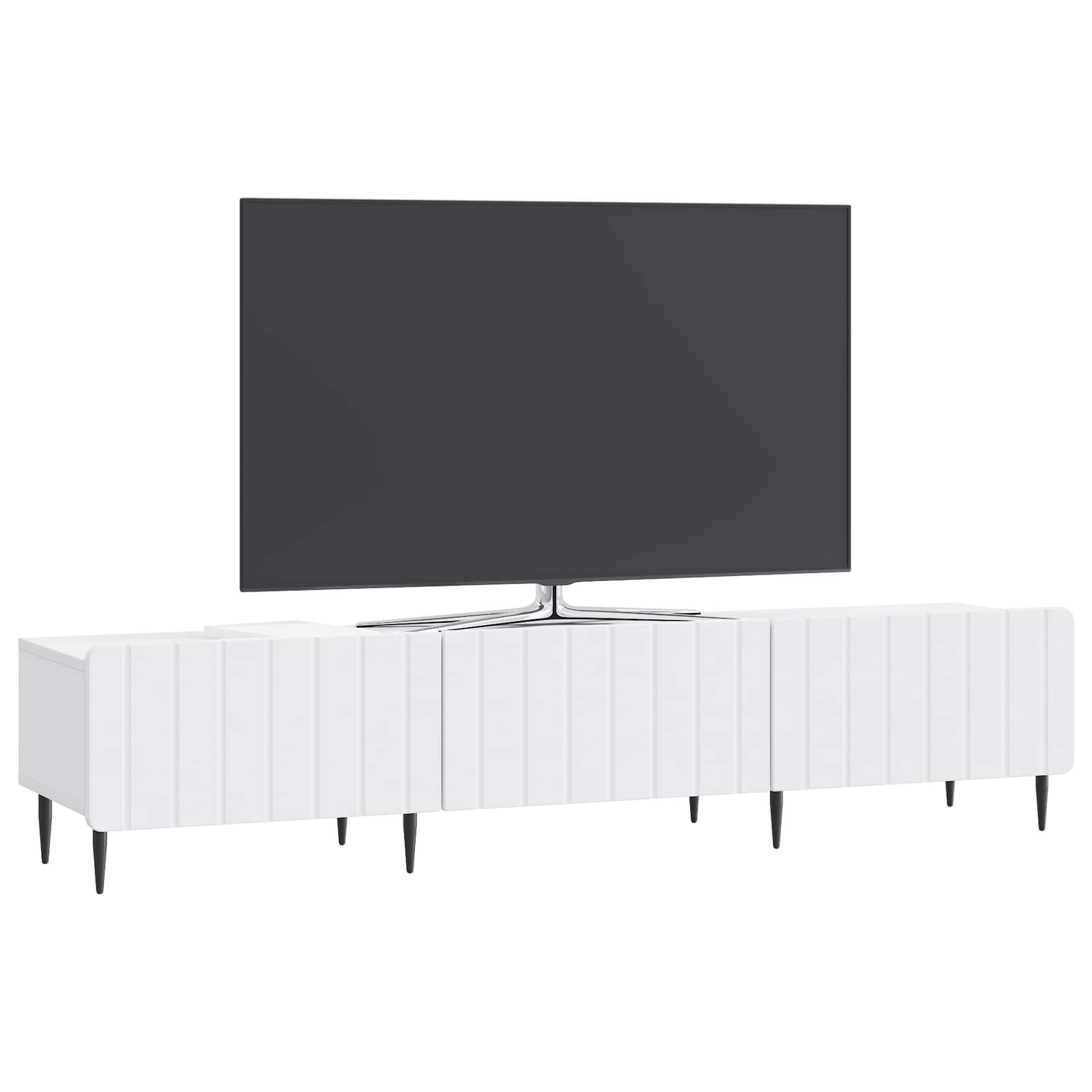 Ντουλάπι TV Λευκό 147 x 34,5 x 32 εκ Επεξεργασμένο Ξύλο - Pakobazaar