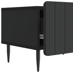 Ντουλάπι TV Μαύρο 147 x 34,5 x 32 εκ Επεξεργασμένο Ξύλο - Pakobazaar