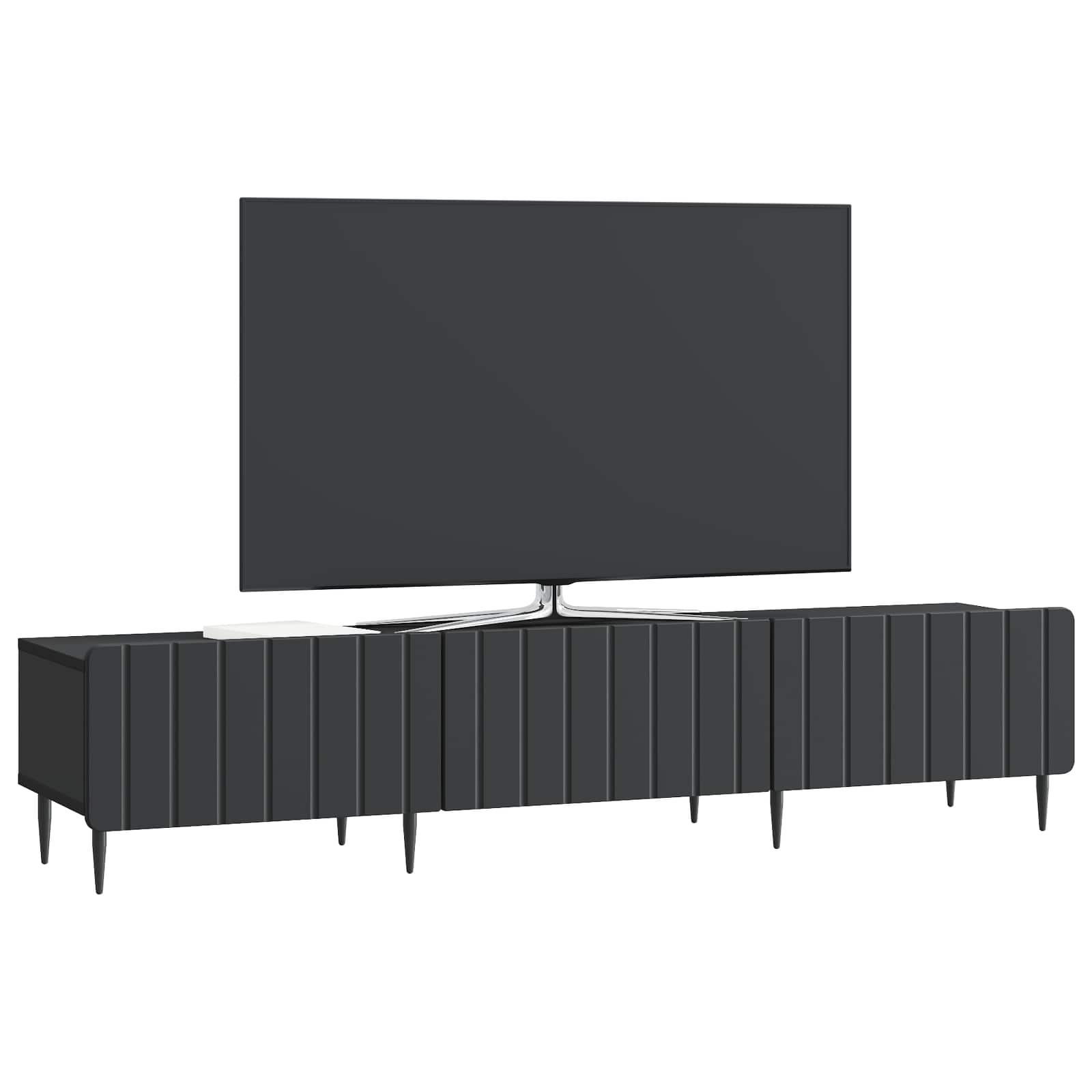 Ντουλάπι TV Μαύρο 147 x 34,5 x 32 εκ Επεξεργασμένο Ξύλο - Pakobazaar
