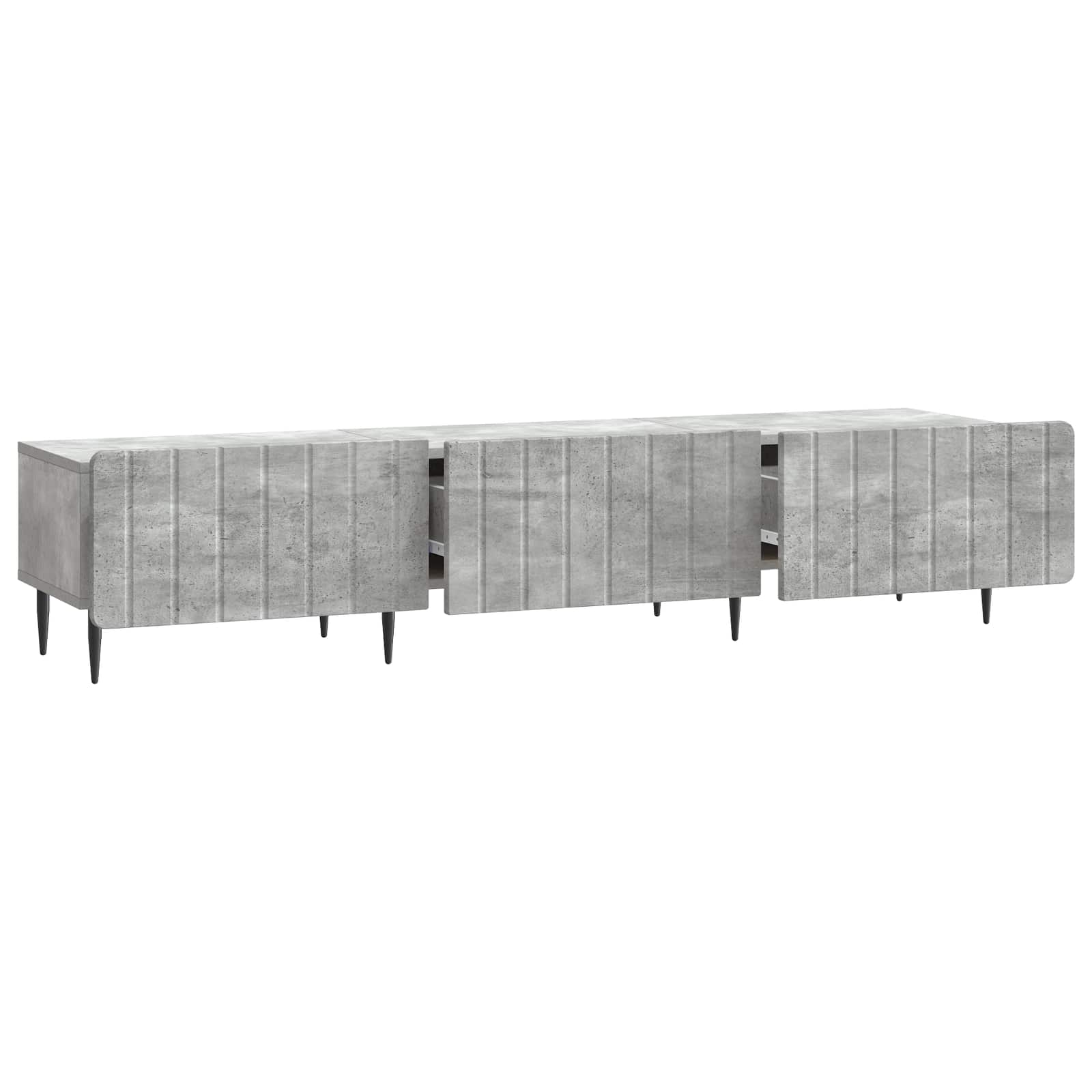 Ντουλάπι TV με συρτάρι Γκρι Σκυροδέματος 147 x 34,5 x 32 εκ - Pakobazaar