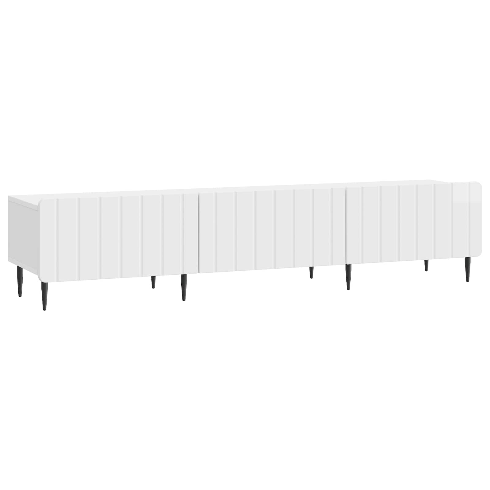 Ντουλάπι TV με συρτάρι Γυαλιστερό Λευκό 147 x 34,5 x 32 εκ - Pakobazaar