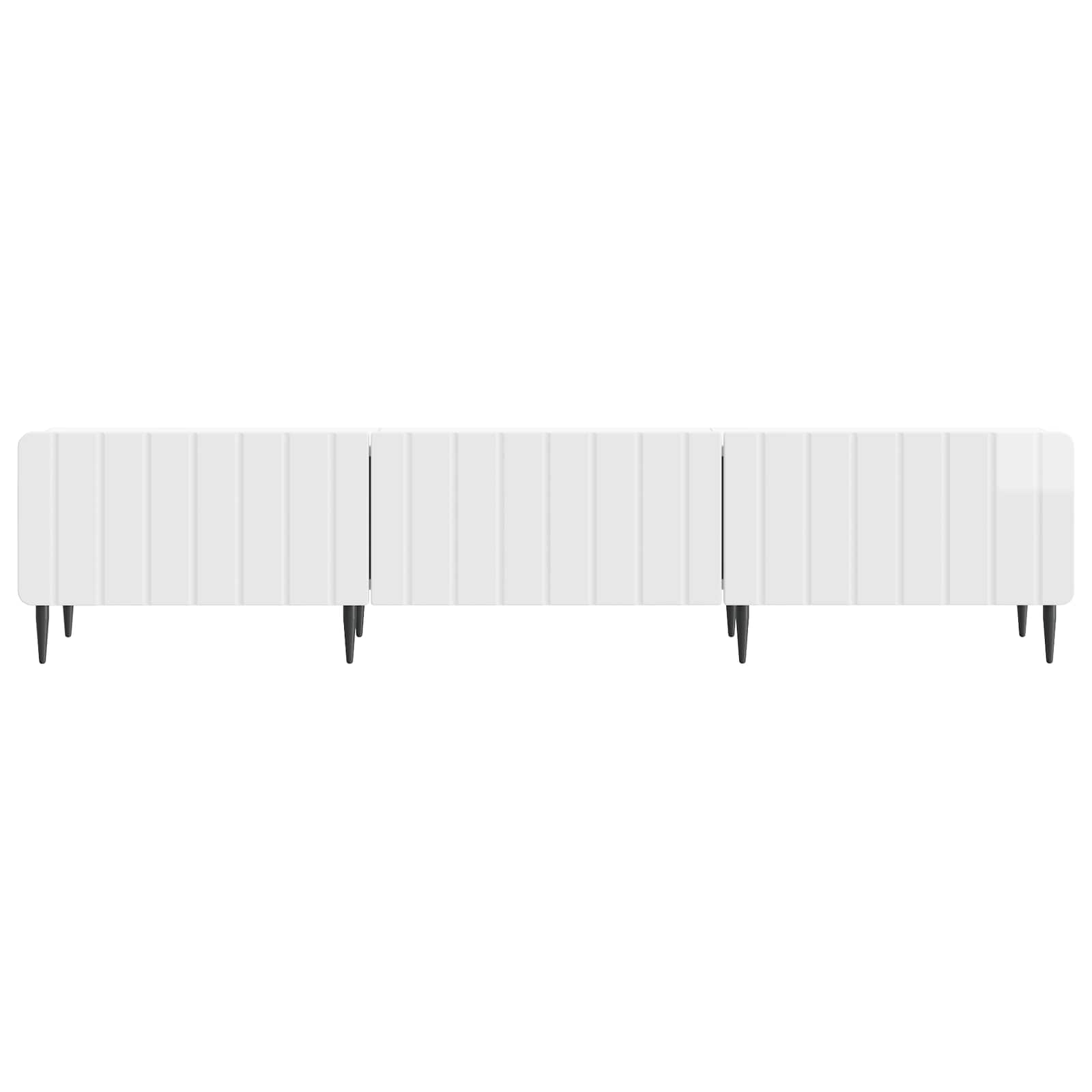 Ντουλάπι TV με συρτάρι Γυαλιστερό Λευκό 147 x 34,5 x 32 εκ - Pakobazaar