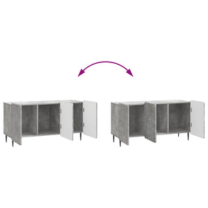 Ντουλάπι TV Γκρι Σκυροδέματος 99 x 34,5 x 52 cm - Pakobazaar