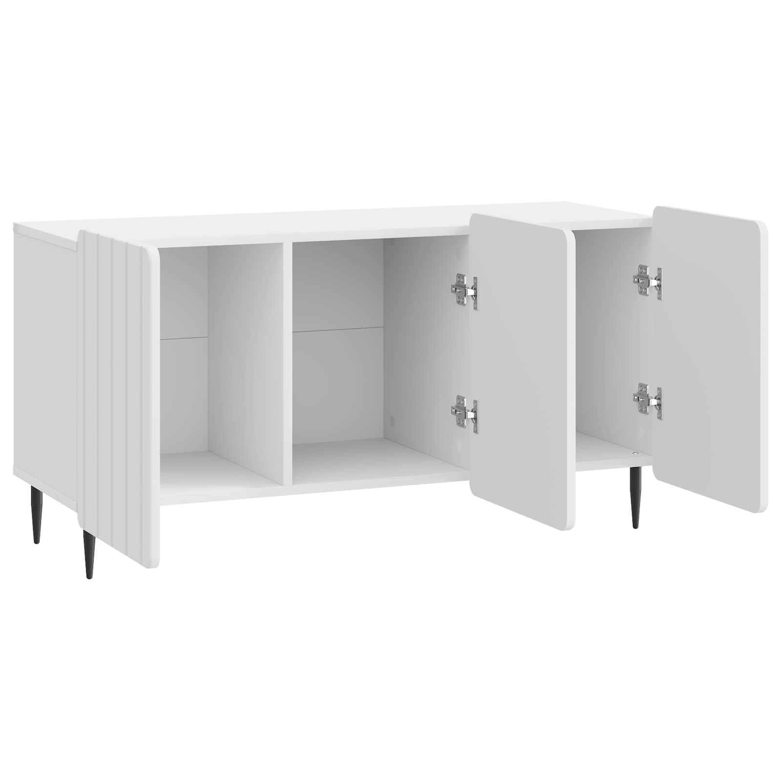 Ντουλάπι TV Γυαλιστερό Λευκό 99 x 34,5 x 52 cm - Pakobazaar