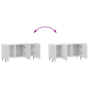 Ντουλάπι TV Γυαλιστερό Λευκό 99 x 34,5 x 52 cm - Pakobazaar