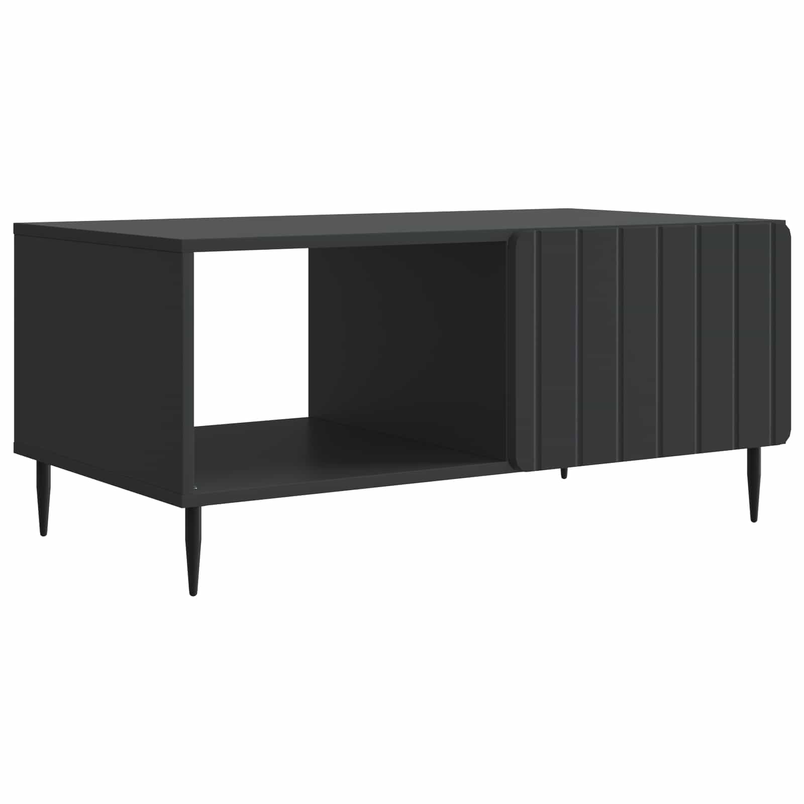 Τραπεζάκι σαλονιού Μαύρο 90 x 50 x 40 cm Επεξεργασμένο Ξύλο - Pakobazaar