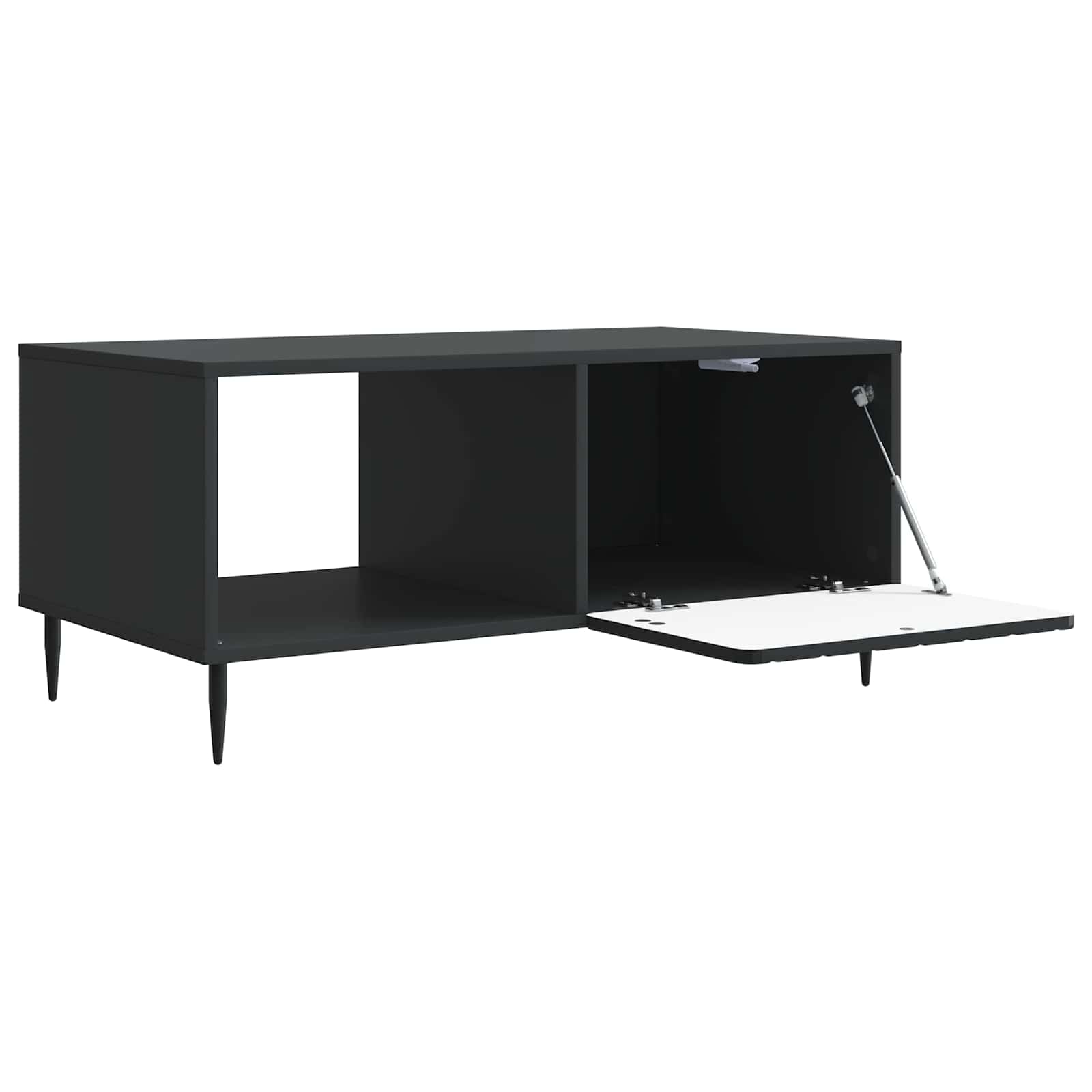 Τραπεζάκι σαλονιού Μαύρο 90 x 50 x 40 cm Επεξεργασμένο Ξύλο - Pakobazaar