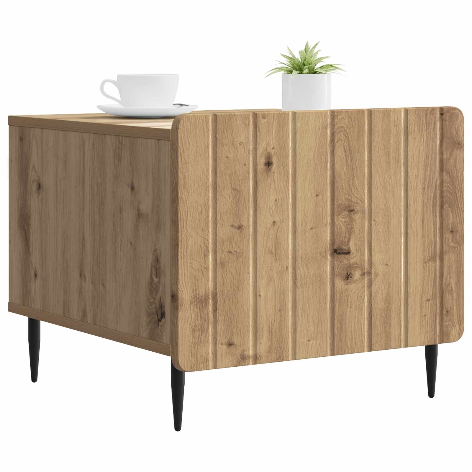 Τραπεζάκι σαλονιού με συρτάρι Artisan Δρυς 49 x 50 x 42 εκ. - Pakobazaar