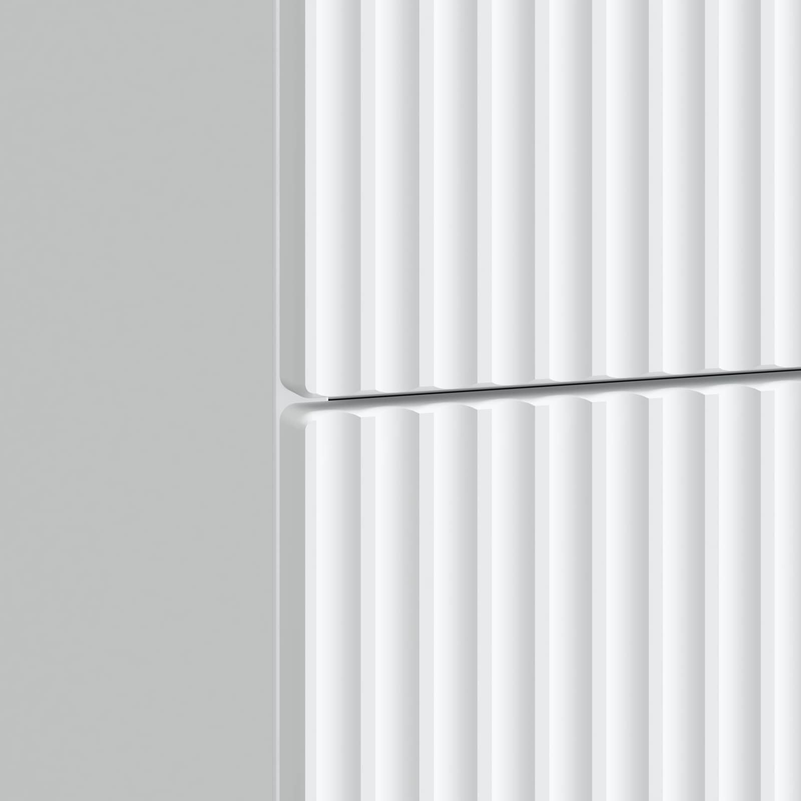 Κομοδίνο 2 pcs Λευκό 43 x 34,5 x 48 εκ Επεξεργασμένο Ξύλο - Pakobazaar