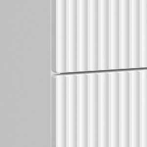 Κομοδίνο 2 pcs Λευκό 43 x 34,5 x 48 εκ Επεξεργασμένο Ξύλο - Pakobazaar