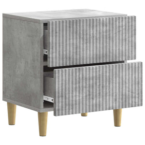 Κομοδίνο με συρτάρι 2 pcs Γκρι Σκυροδέματος 43 x 34,5 x 48 εκ - Pakobazaar