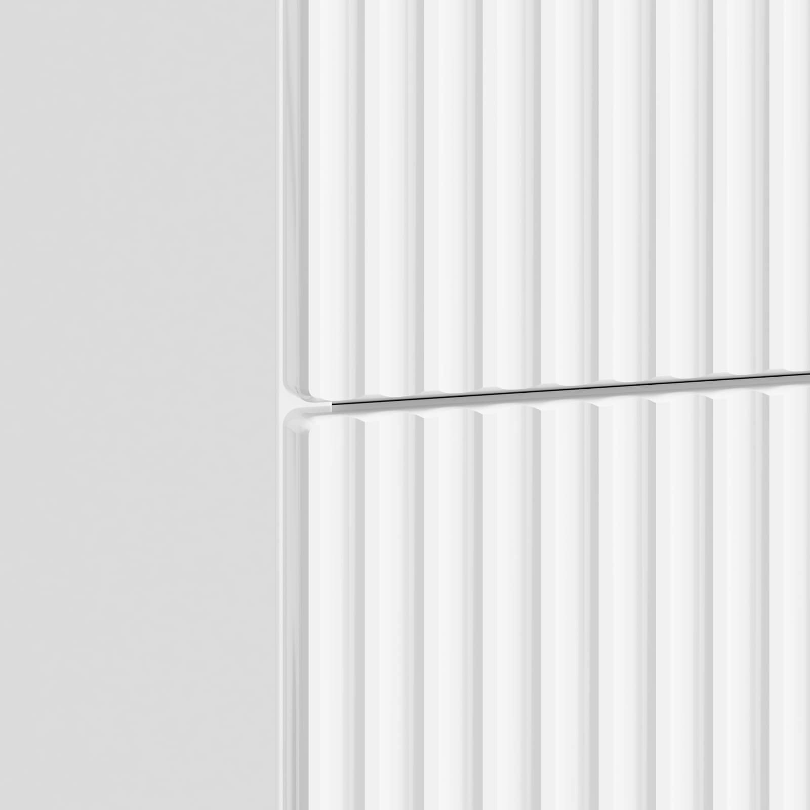 Κομοδίνο με συρτάρι 2 pcs Γυαλιστερό Λευκό 43 x 34,5 x 48 εκ - Pakobazaar