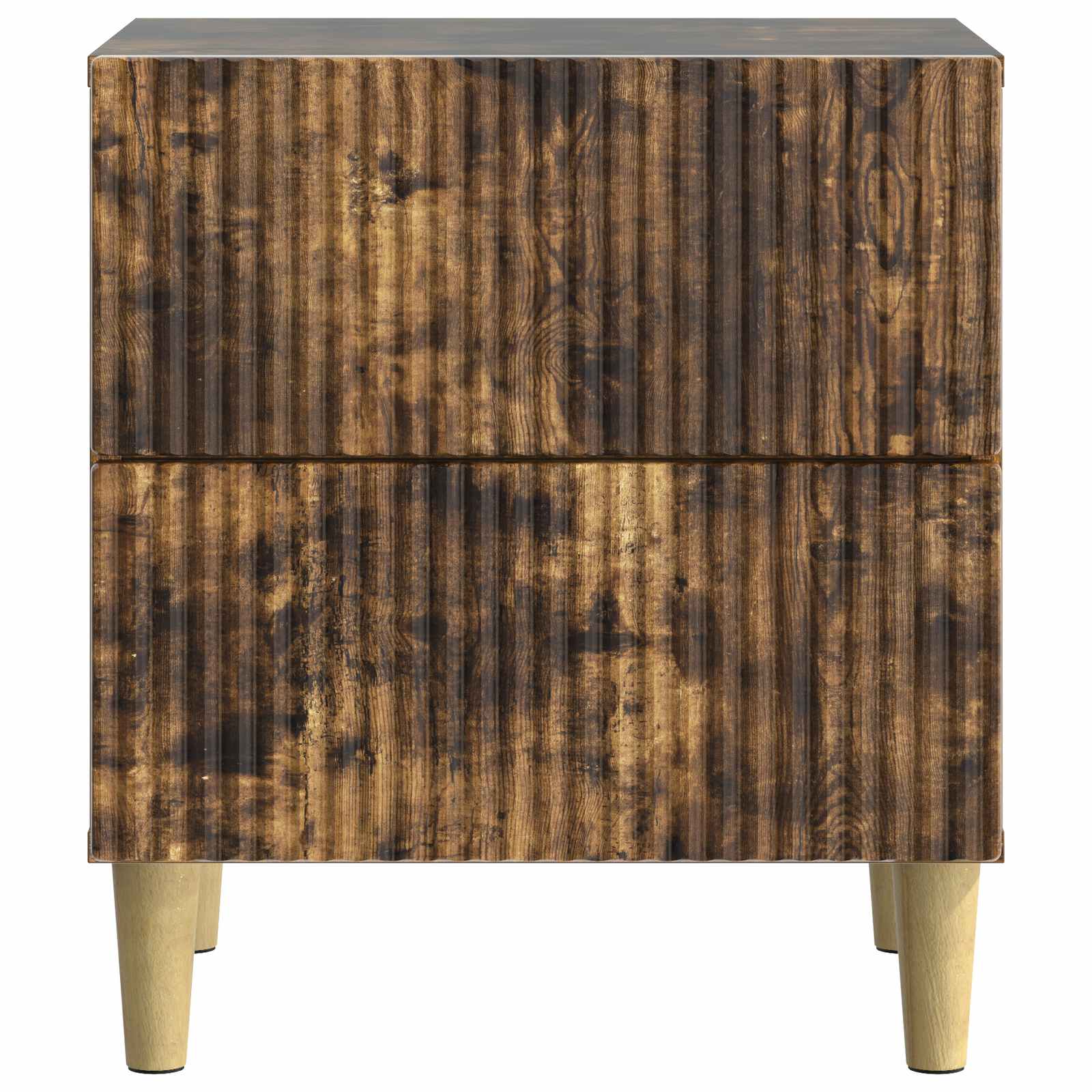 Κομοδίνο 2 pcs Καπνισμένο Ξύλο Δρυός 43 x 34,5 x 48 εκ - Pakobazaar