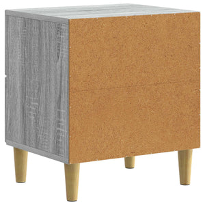 Κομοδίνο Γκρι Sonoma 43 x 34,5 x 48 εκ Επεξεργασμένο Ξύλο - Pakobazaar