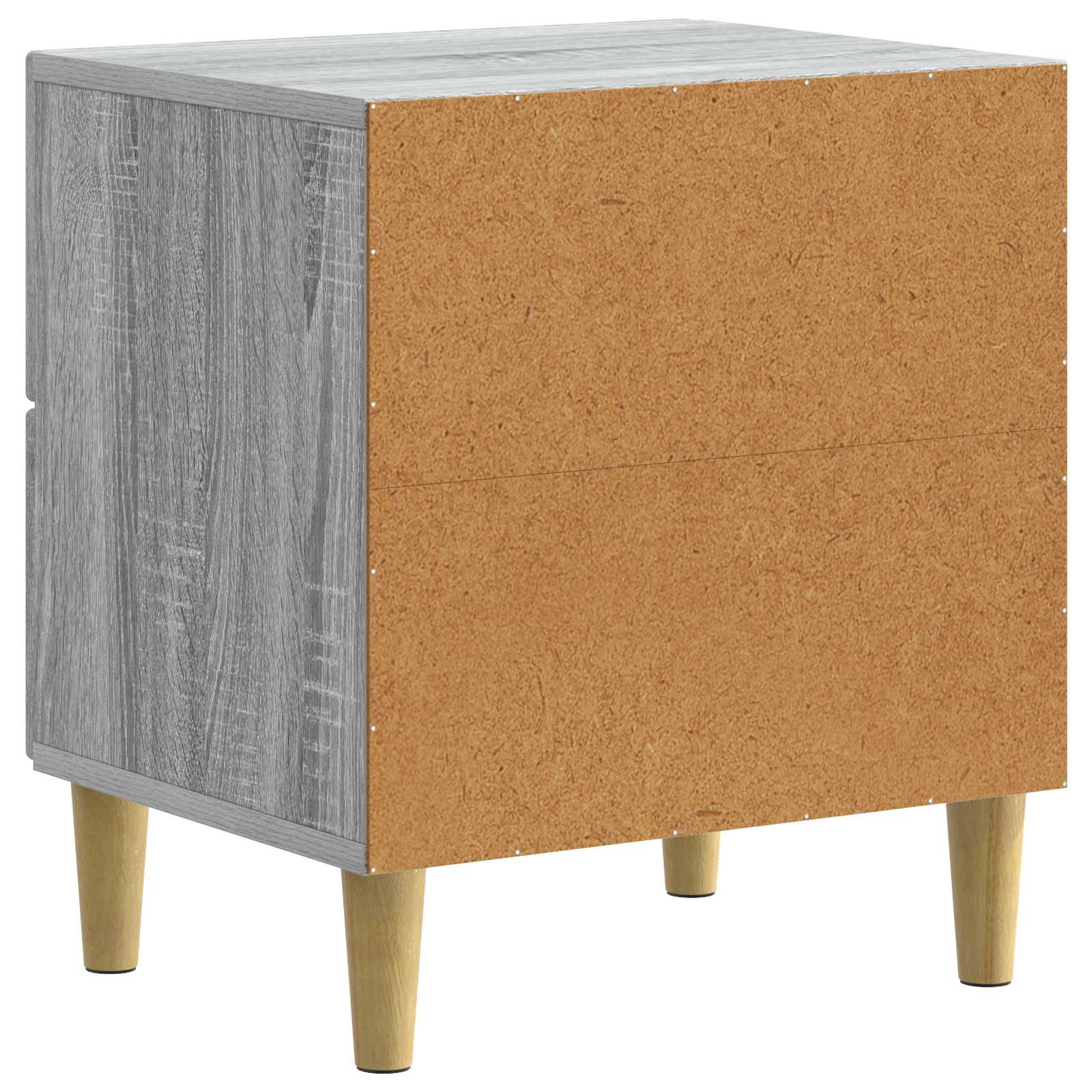 Κομοδίνο 2 pcs Γκρι Sonoma 43 x 34,5 x 48 εκ Επεξεργασμένο Ξύλο - Pakobazaar