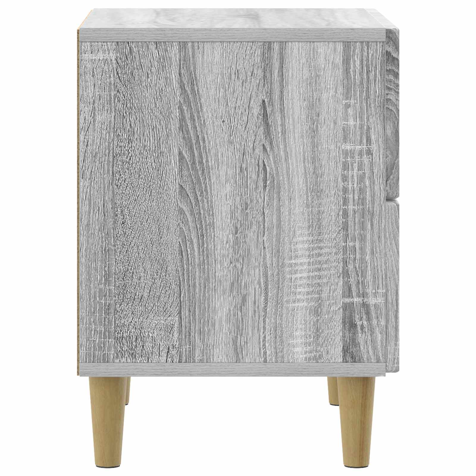Κομοδίνο 2 pcs Γκρι Sonoma 43 x 34,5 x 48 εκ Επεξεργασμένο Ξύλο - Pakobazaar
