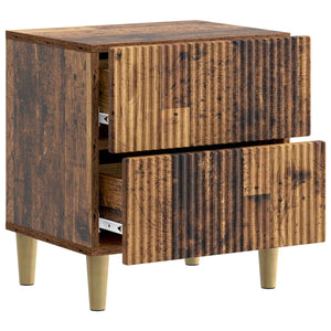 Κομοδίνο με συρτάρι 2 pcs Παλαιωμένο ξύλο 43 x 34,5 x 48 εκ - Pakobazaar