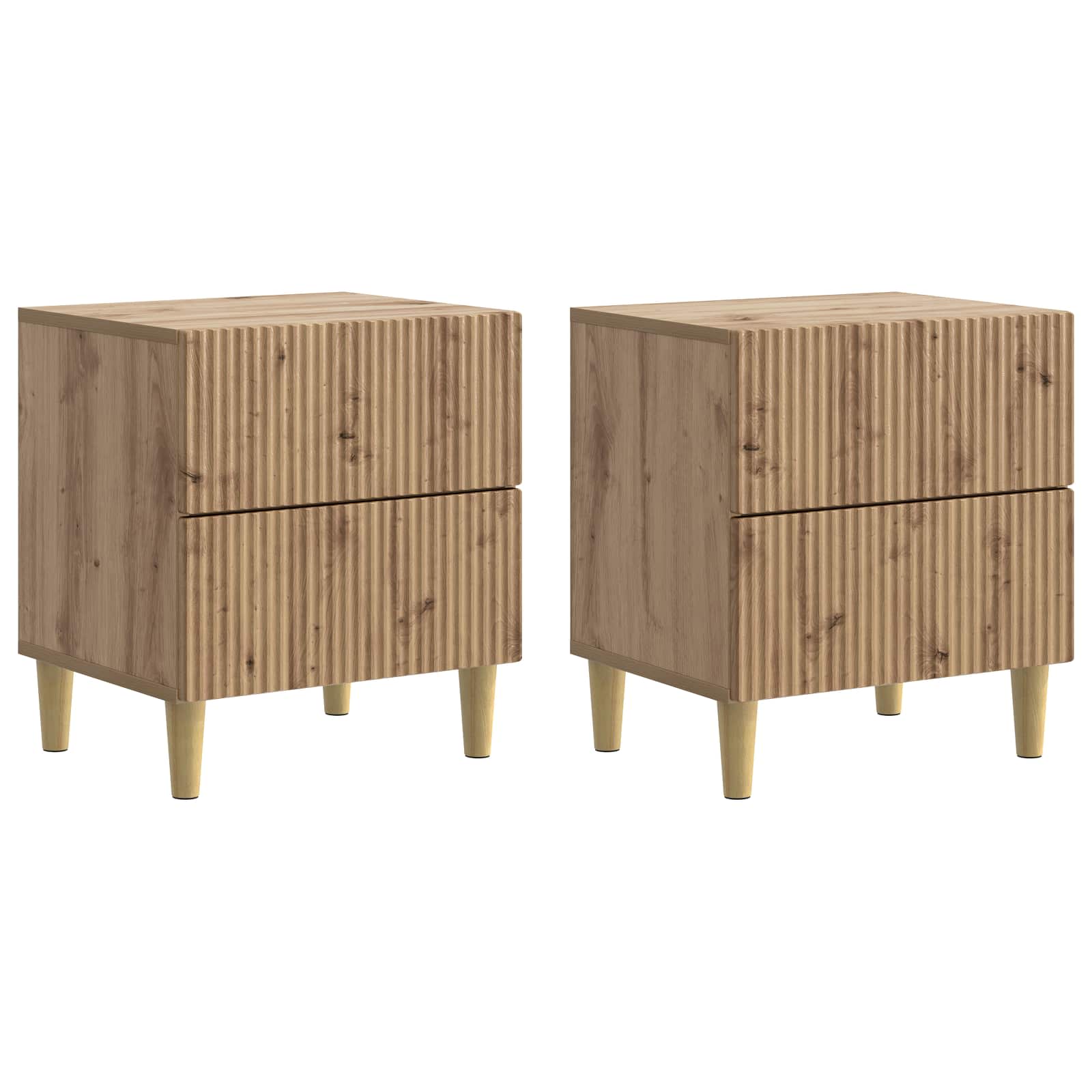Κομοδίνο με συρτάρι 2 pcs Artisan Δρυς 43 x 34,5 x 48 εκ - Pakobazaar