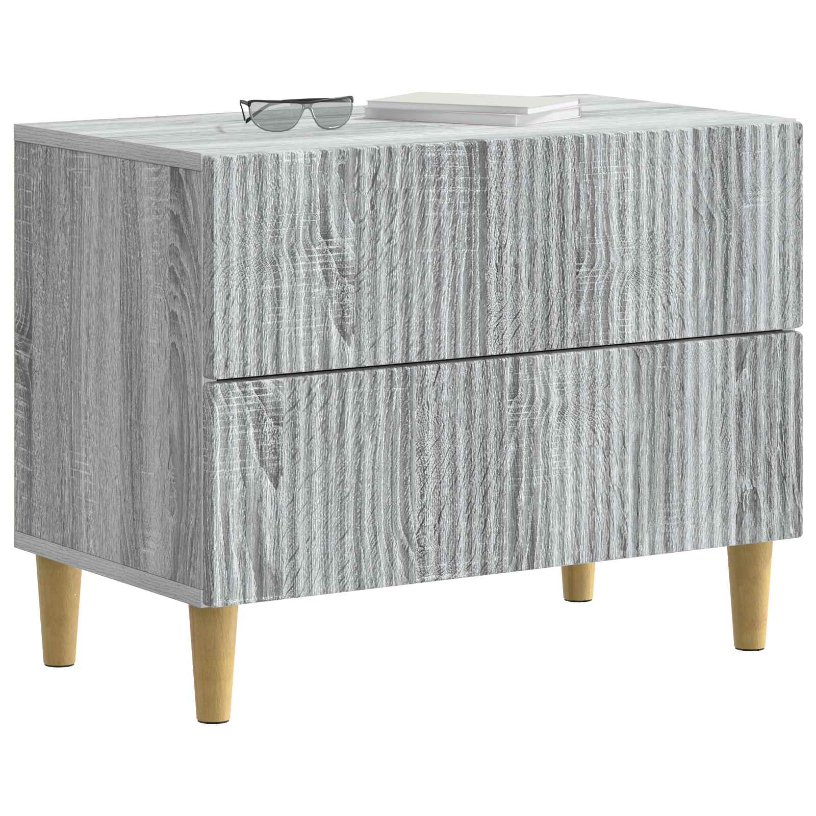 Κομοδίνο Γκρι Sonoma 62 x 34,5 x 48 εκ Επεξεργασμένο Ξύλο - Pakobazaar