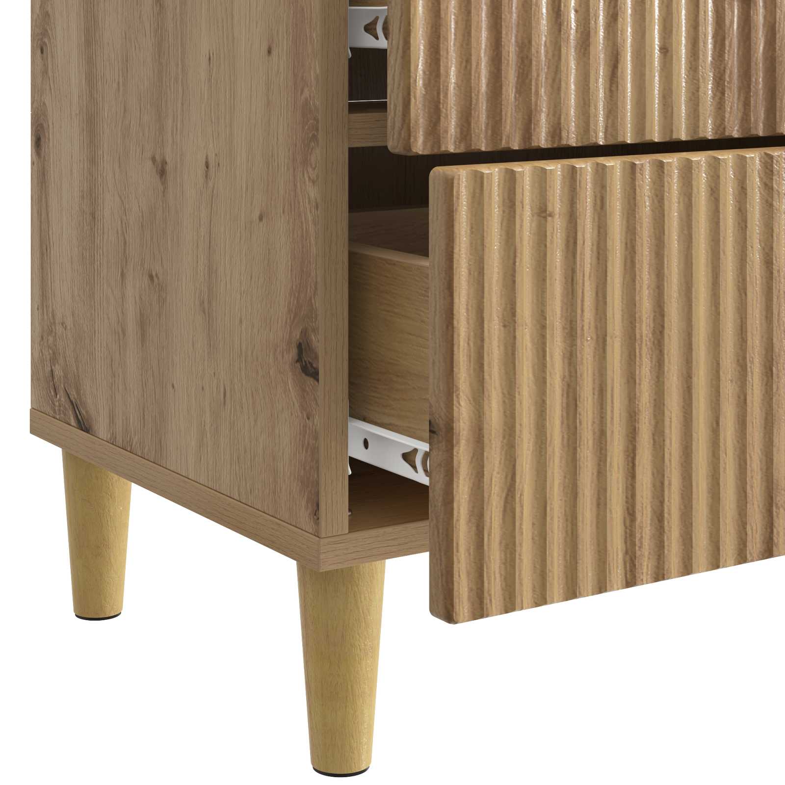 Κομοδίνο Artisan Δρυς 62 x 34,5 x 48 εκ Επεξεργασμένο Ξύλο - Pakobazaar