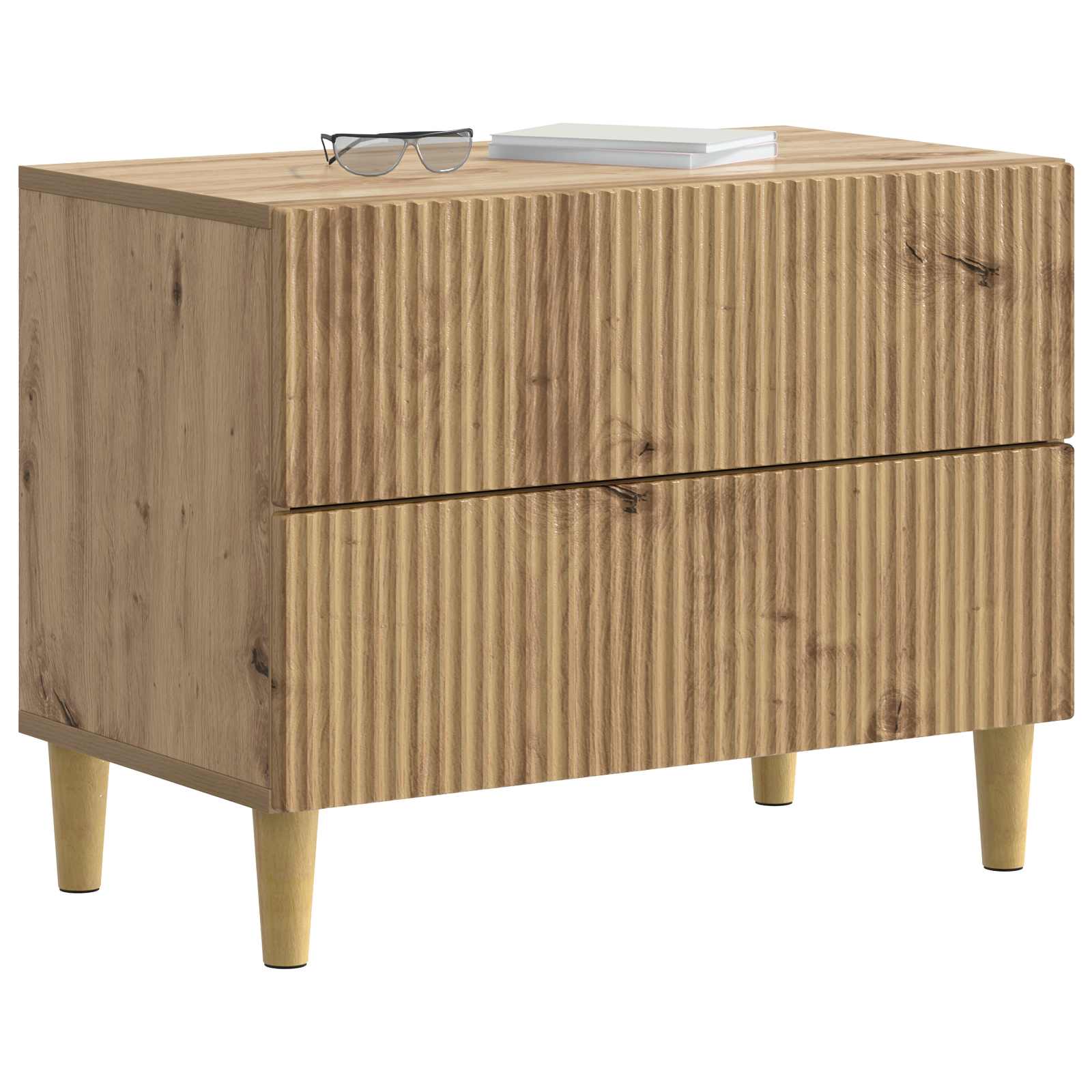 Κομοδίνο Artisan Δρυς 62 x 34,5 x 48 εκ Επεξεργασμένο Ξύλο - Pakobazaar