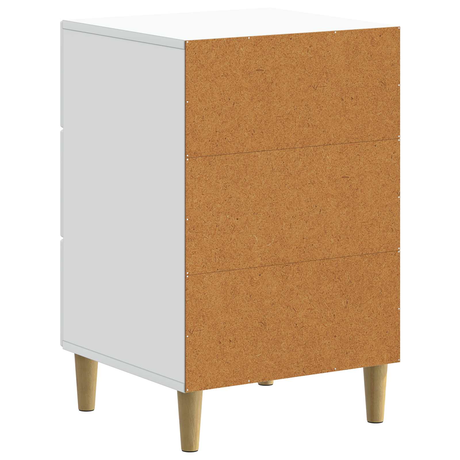 Κομοδίνο με συρτάρι Λευκό 43 x 41 x 66,5 εκ. Επεξεργασμένο Ξύλο - Pakobazaar