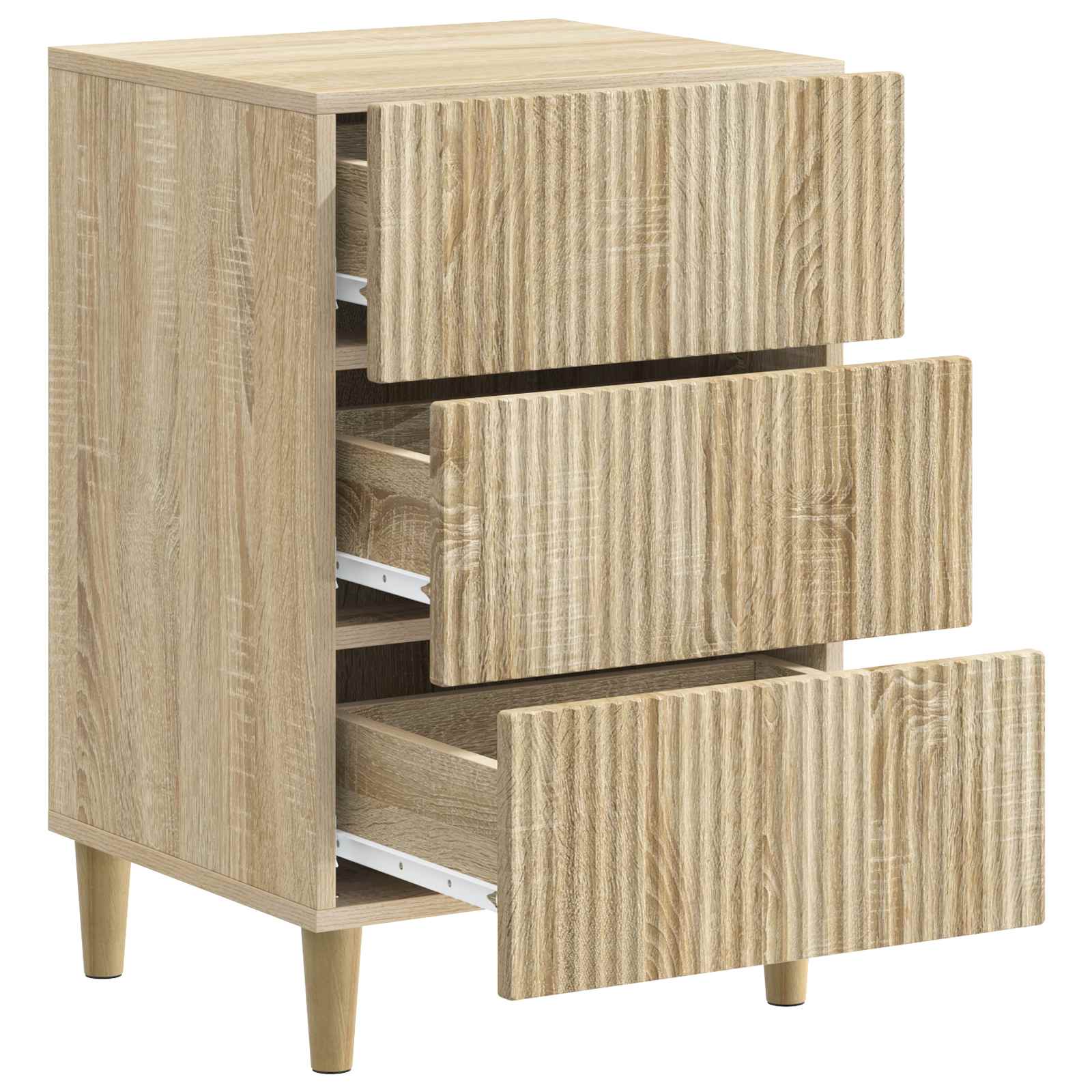 Κομοδίνο Sonoma Δρυς 43 x 41 x 66,5 εκ. Επεξεργασμένο Ξύλο - Pakobazaar