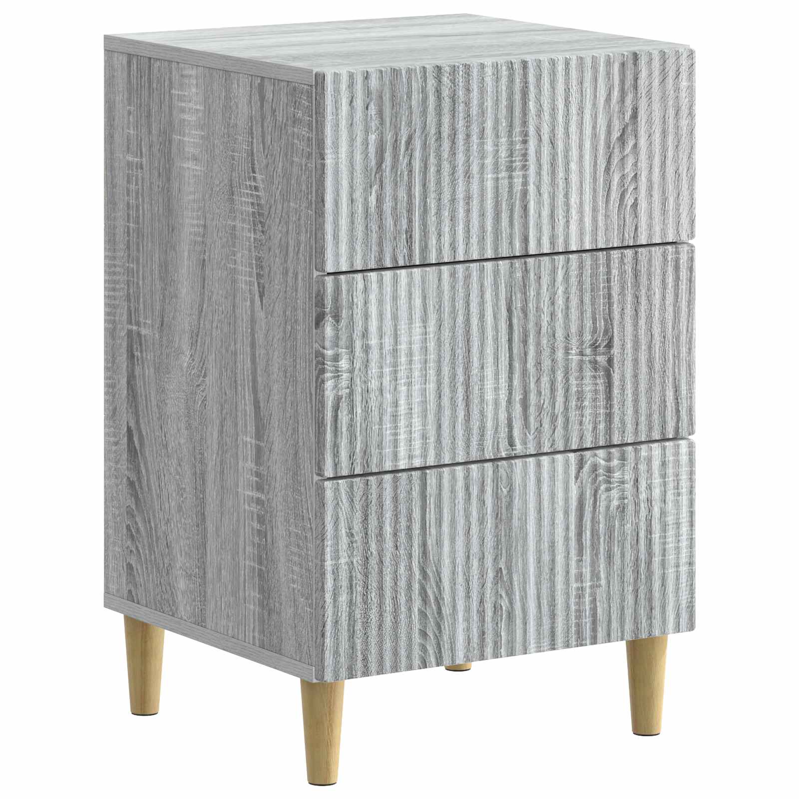 Κομοδίνο Γκρι Sonoma 43 x 41 x 66,5 εκ. Επεξεργασμένο Ξύλο - Pakobazaar